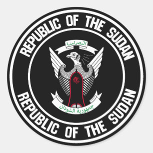 Sudan Round Emblem Classic Round Sticker