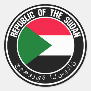 Sudan Round Emblem Classic Round Sticker