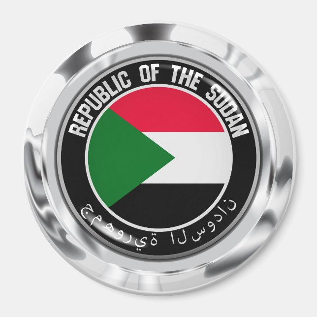 Sudan Round Emblem Magnet (Front)