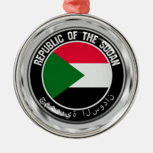 Sudan Round Emblem Metal Ornament