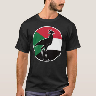 Sudan Secretarybird Secretary bird Sudanese Nation T-Shirt
