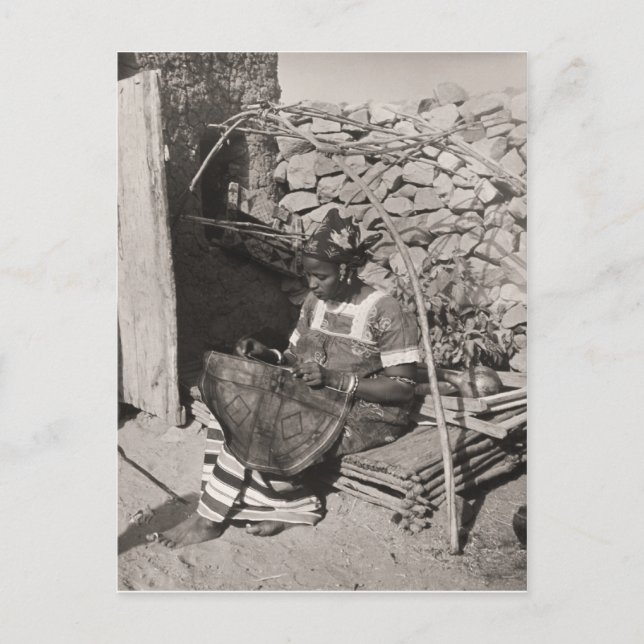 Sudanese woman postcard (Front)