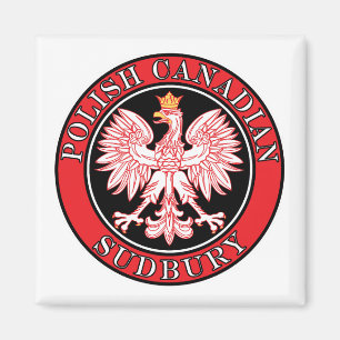 Sudbury Polish Canadian Eagle Magnet