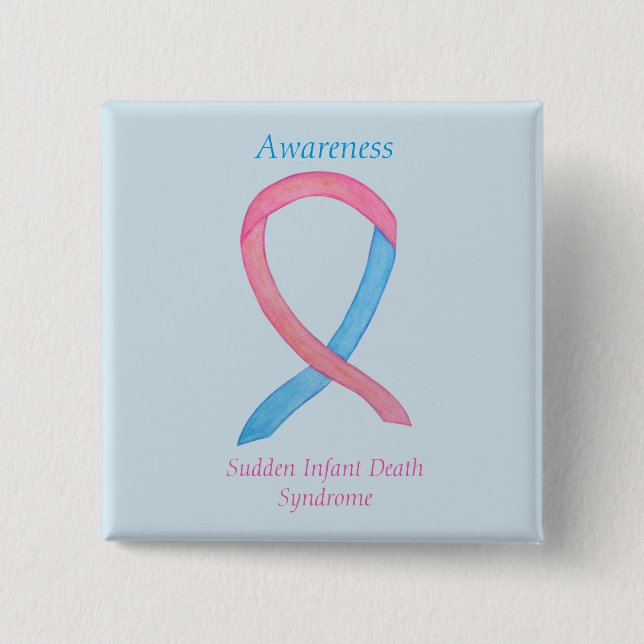 Sudden Infant Death (SIDS) Awareness Custom Pin (Front)