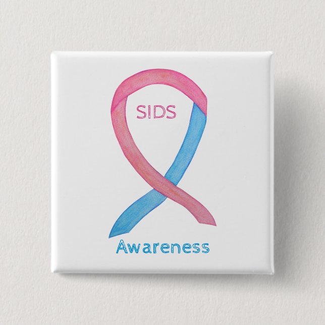 Sudden Infant Death (SIDS) Awareness Custom Pin (Front)
