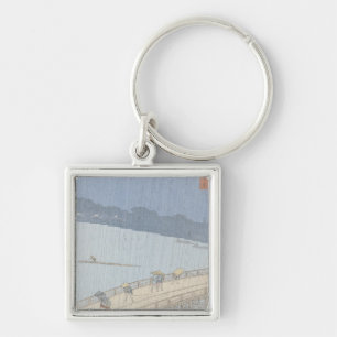 Sudden Shower on Ohashi Bridge at Ataka Key Ring