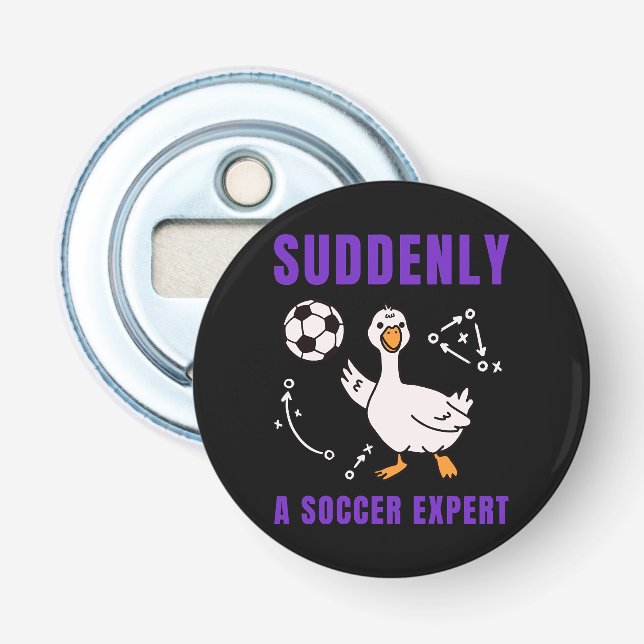 Suddenly a soccer expert bottle opener (Front)