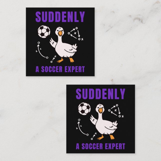 Suddenly a soccer expert loyalty card (Front/Back)