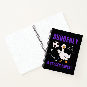 Suddenly a soccer expert notebook