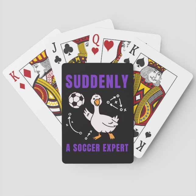 Suddenly a soccer expert playing cards (Back)