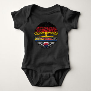 Südkorea Südkoreanisch Deutsch Deutschland Baum Baby Bodysuit