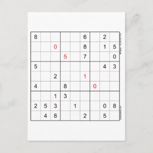 Sudoku Birthday Card 05-10