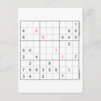 Sudoku Birthday Card 05-11