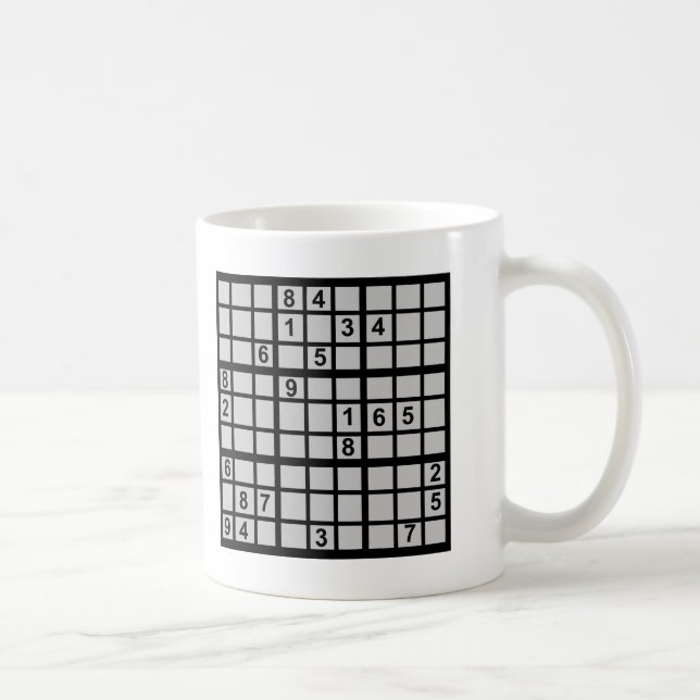 Sudoku - Brainteaser Coffee Mug (Right)