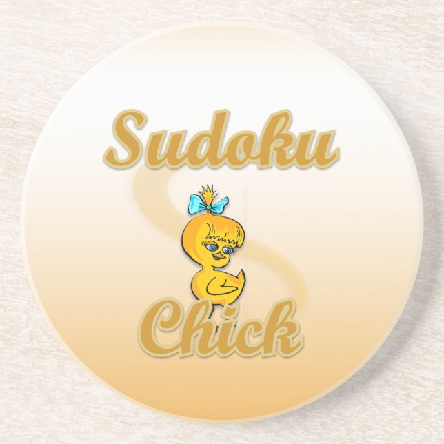 Sudoku Chick Coaster (Front)