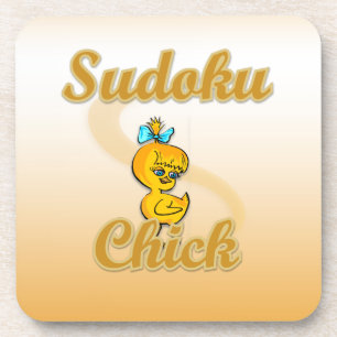 Sudoku Chick Coaster