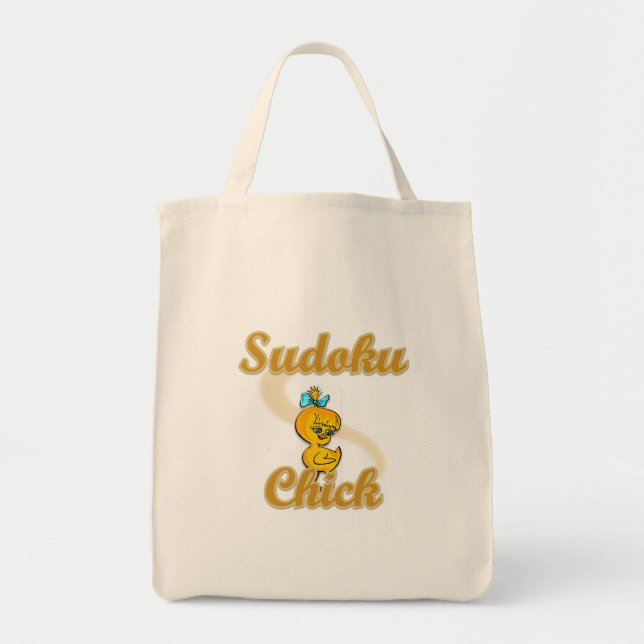 Sudoku Chick Tote Bag (Front)