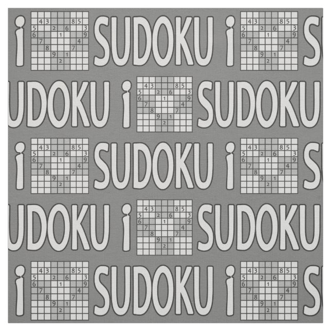 SUDOKU custom fabric (Swatch)