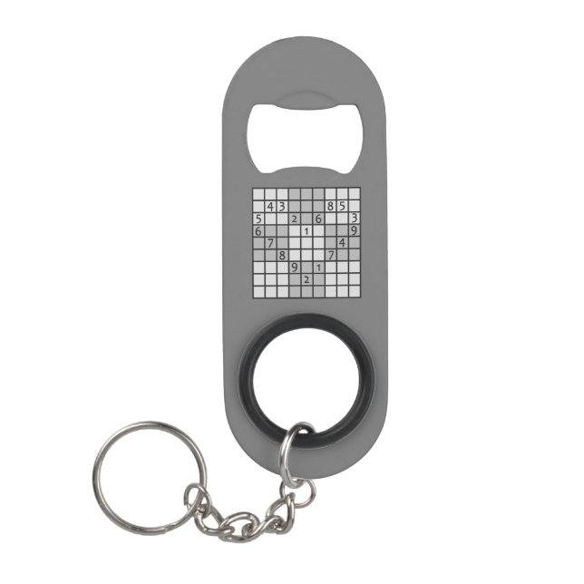 SUDOKU custom monogram bottle opener (Front)
