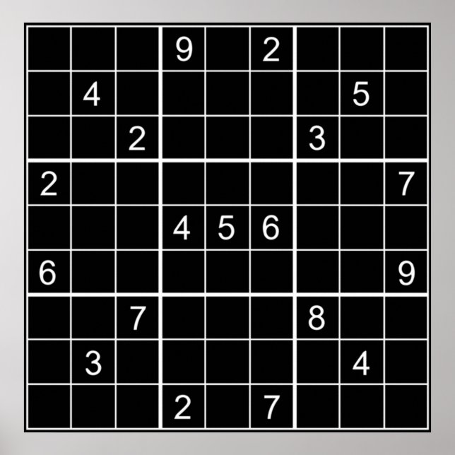 Sudoku Game Poster (Front)