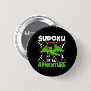 Sudoku is an Adventure Puzzle Lover 6 Cm Round Badge