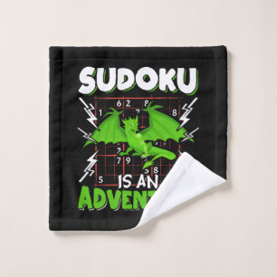 Sudoku is an Adventure Puzzle Lover Wash Cloth