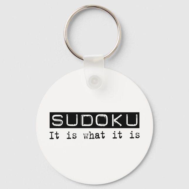 Sudoku It Is Key Ring (Front)