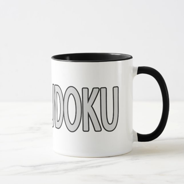 SUDOKU mugs – choose style, colour (Right)