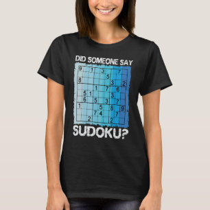 Sudoku Number Game Puzzle Logic Player Nine Grids T-Shirt