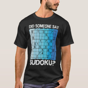 Sudoku Number Game Puzzle Logic Player Nine Grids  T-Shirt