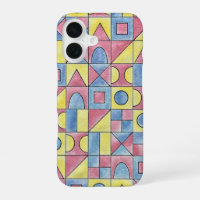Sudoku One-Modern Bauhaus Geometric Watercolor Art