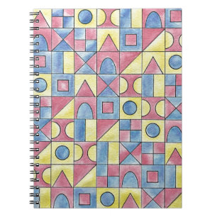 Sudoku One-Modern Minimalist Bauhaus Geometric Art Notebook