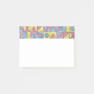 Sudoku One-Modern Minimalist Bauhaus Geometric Art Post-it Notes