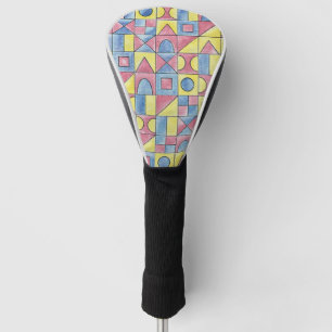 Sudoku One-Modern Minimalist Geometric Art Golf Head Cover