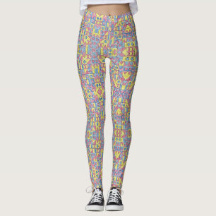 Sudoku One-Modern Minimalist Geometric Art Leggings