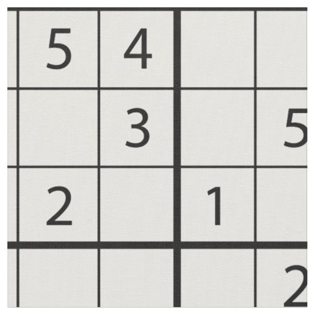 Sudoku pattern fabric (Close Up)