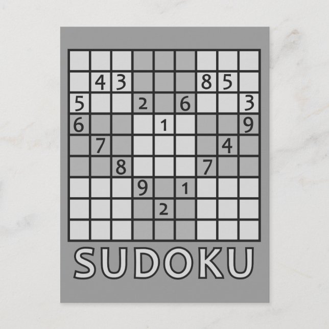 SUDOKU postcard (Front)