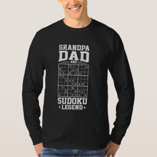 Sudoku Puzzles For Sudoku Grandpa T-Shirt