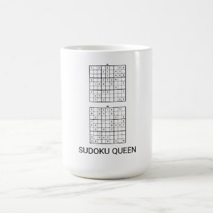 SUDOKU QUEEN FUNNY COFFEE MUG