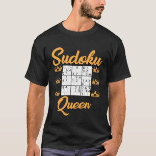 Sudoku Queen Outfit Puzzle Games For Women T-Shirt