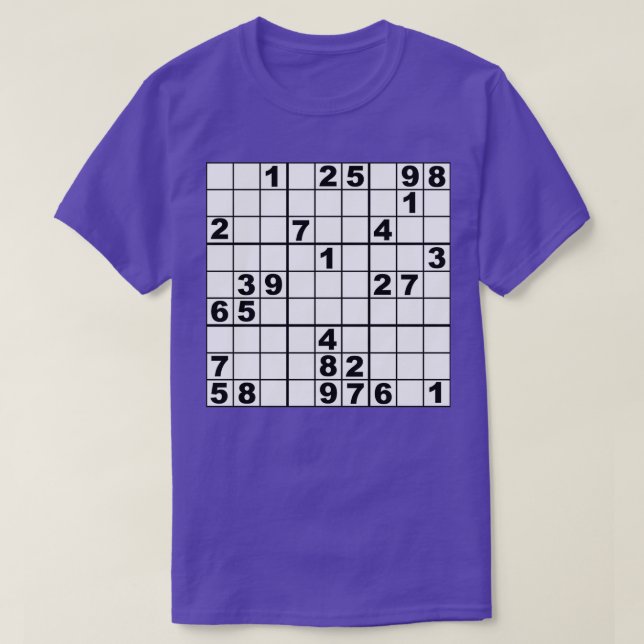 Sudoku T-Shirt (Design Front)