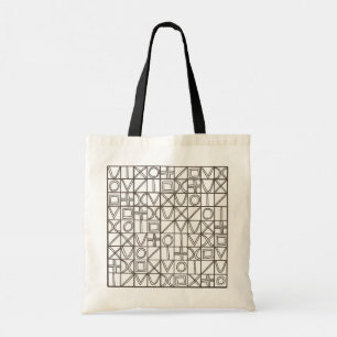 Sudoku Two-Modern Minimalist Geometric Tote Bag