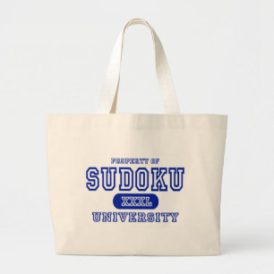 Sudoku University Large Tote Bag