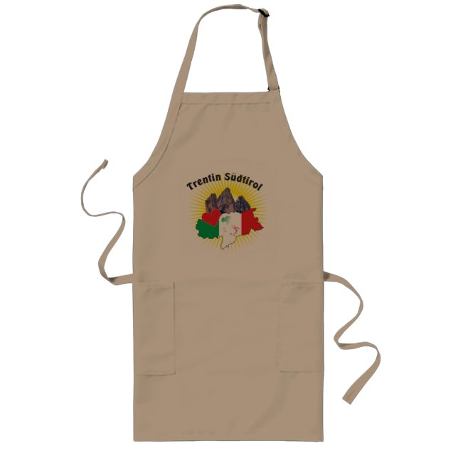 Südtirol – Alto Adige - Italien - Italia Schürze Long Apron (Front)