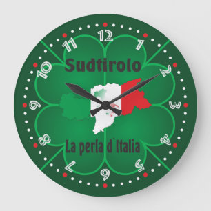 Südtirol – Alto Adige - Italien - Italia Uhr Large Clock