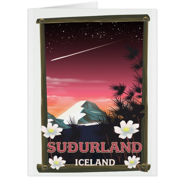 Suðurland Iceland travel poster (Front)