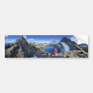 Sue Lake Overlook 2 - Glacier National Park Bumper Sticker