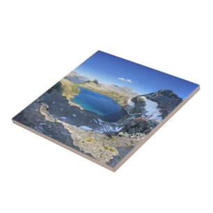 Sue Lake Overlook - Glacier National Park Ceramic Tile