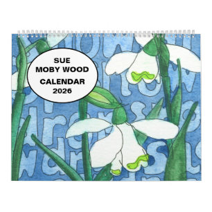 Sue Moby Wood Calendar 2026