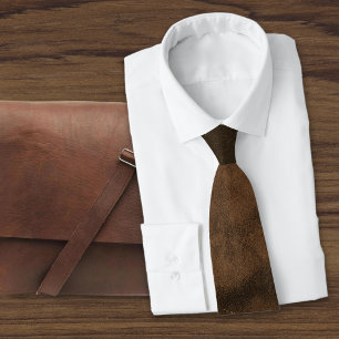 Suede Coat Look of Leather Tie